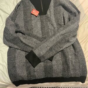 Mens Gray Alpaca Sweater
